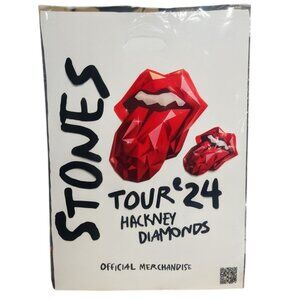 The Rolling Stones 2024 Hackney Diamonds Tour Bag Double Sided Clear Merch